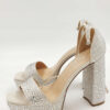 Sandały na obcasie srebrne Steve Madden R.41 ST4S