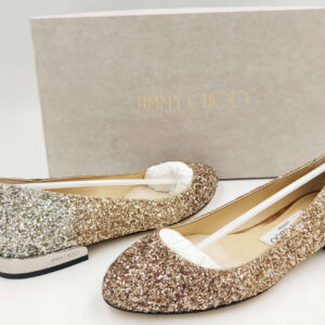 Jimmy Choo damskie balerinki brokatowe R.35 JI91P