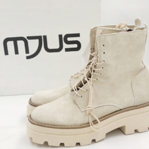 Buty ze skóry zamszowej beżowe na zamek MJUS R.41 MJ88L