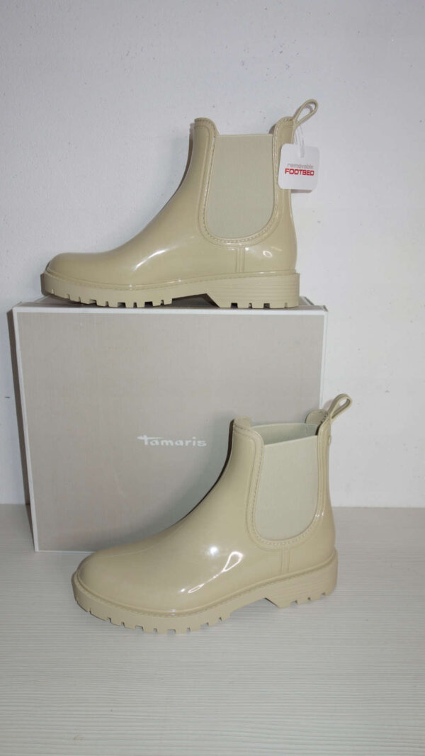 Tamaris kalosze cream krótkie R,38 TA83L
