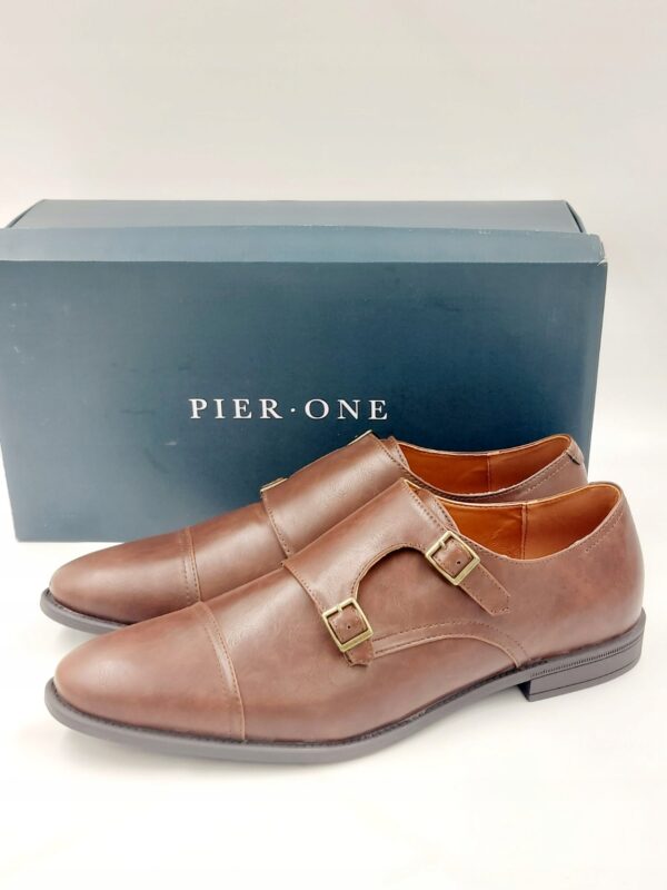 Półbuty męskie loafersy brązowe Pier One R.48 PI9L