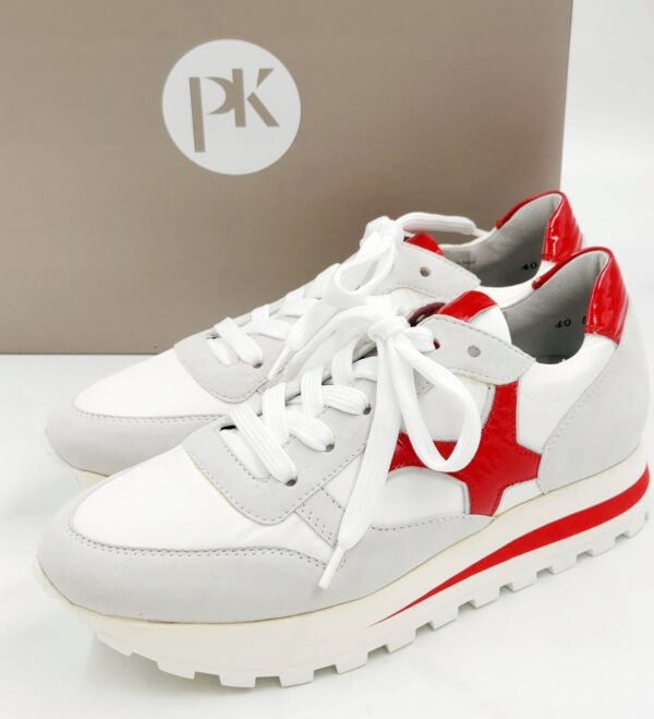 Sneakersy damskie białe PEER KAISER biało czerwone R.35,5 PE53D