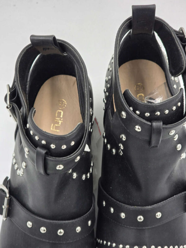 Damskie botki czarne na obcasie CITY CHIC szerokie R.42 CH75T