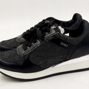 LIU JO Sneakersy niskie na koturnie błyszczące R.41 LI88L