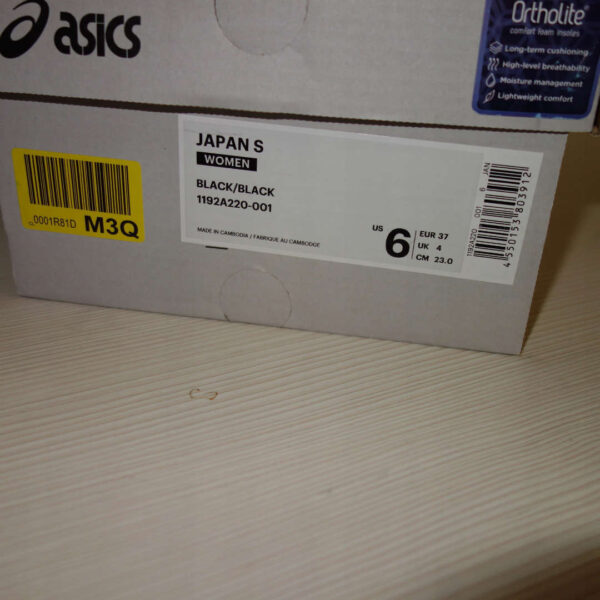 Sneakersy ASICS Japan czarne R.37 AS92W