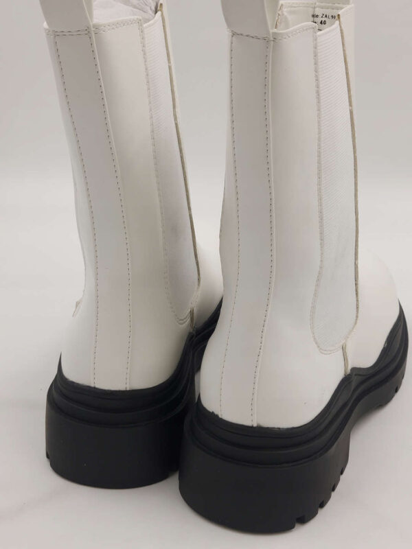 DeeZee botki białe na platformie R.40 DE43S