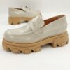 Mokasyny BIANCO Loafersy skórzane szare R.36 BI8M