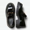 Damskie skórzane lakierowane mokasyny loafersy SELECTED FEMME R.41 SE43E
