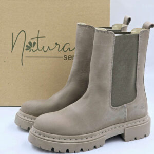 Buty damskie ze skóry Natural Sense beżowe R.38 NA23E