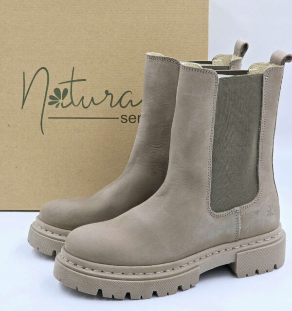 Buty damskie ze skóry Natural Sense beżowe R.38 NA23E