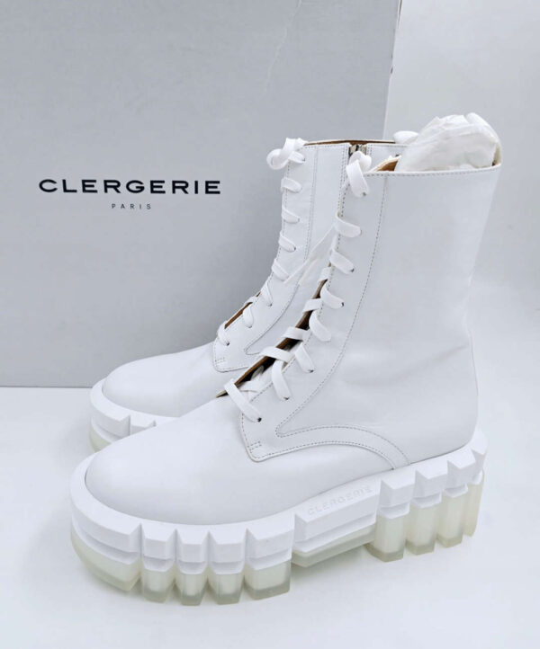 Botki białe na platformie CLERGERIE PARIS R.36 CL94F