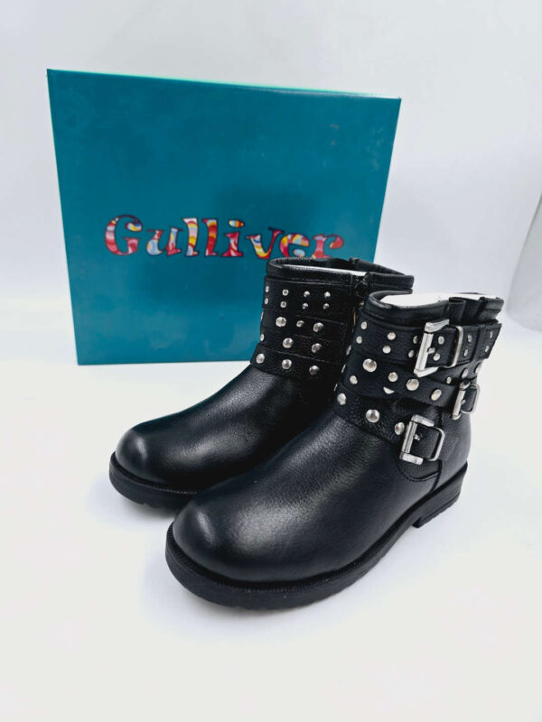 Botki dla dziewczynki czarne na zamek Gulliver R.30 GU74R