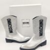 Kozaki srebrne błyszczące MOSCHINO R.35 MO8S