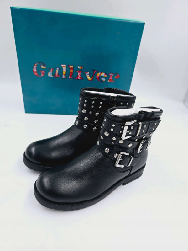 Botki dla dziewczynki czarne na zamek Gulliver R.30 GU74R