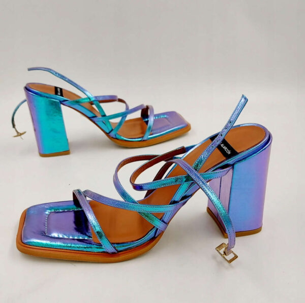 4392f030625800b7cf2c96493afa0daf.jpg Angel strappy sandały na obcasie metalic R.42 AN2S
