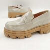 Mokasyny BIANCO Loafersy skórzane szare R.36 BI8M