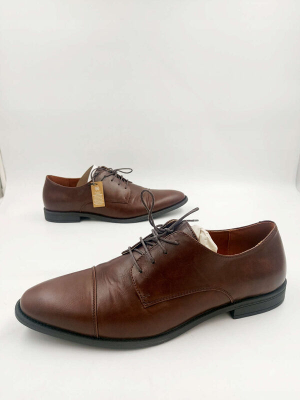 Męskie półbuty eleganckie brązowe R.48 PI12S