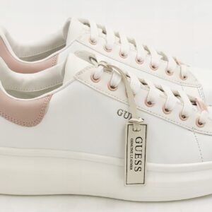 Sneakersy ze skóry białe GUESS-VIBO platforma R.36 GU312A