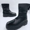 WALK London Damskie botki na platformie skórzane czarne R.41 WA23F