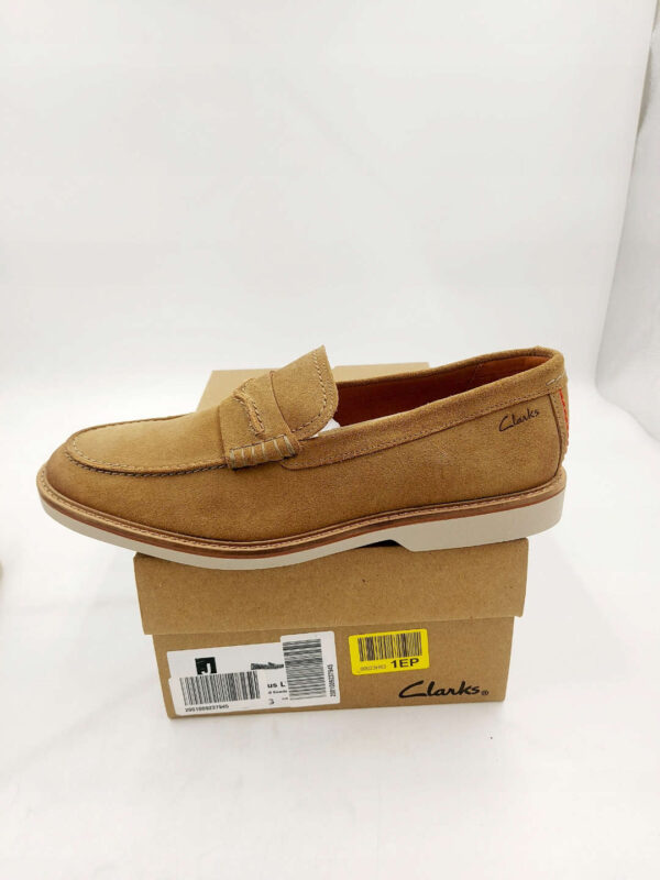 Mokasyny wsuwane zamszowe sand Clarks R.42 CL4G