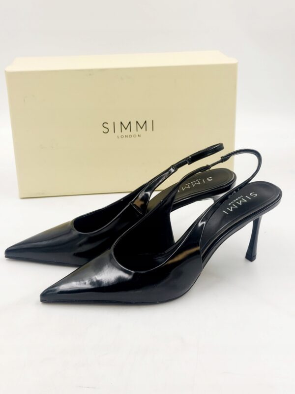 SIMMI London damskie czółenka czarne na obcasie R.39 SI63E
