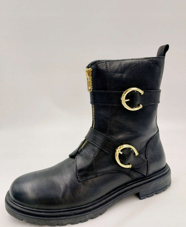 KOZAKI BOTKI FRIBOO CZARNE SKÓRZANE R. 37 FR53L