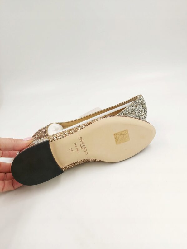 Jimmy Choo damskie balerinki brokatowe R.35 JI91P