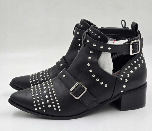 Damskie botki czarne na obcasie CITY CHIC szerokie R.42 CH75T
