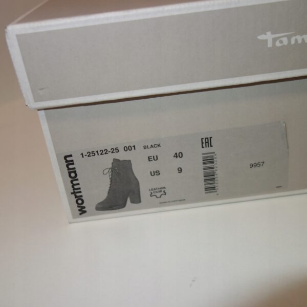 Tamaris sztyblety skórzane na obcasie R.40 TA62W