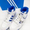 Sneakersy wysokie skórzane UNISEX ADIDAS Forum Mid R.37,5 AD19F