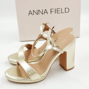 Anna Field damskie złote sandały na słupku R.39 AN73F