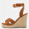 Espadryle na koturnie brązowe ONLY R.37 ON90W