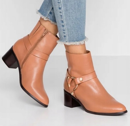 Dune London Pipkin botki kowbojki R.37 DU62W