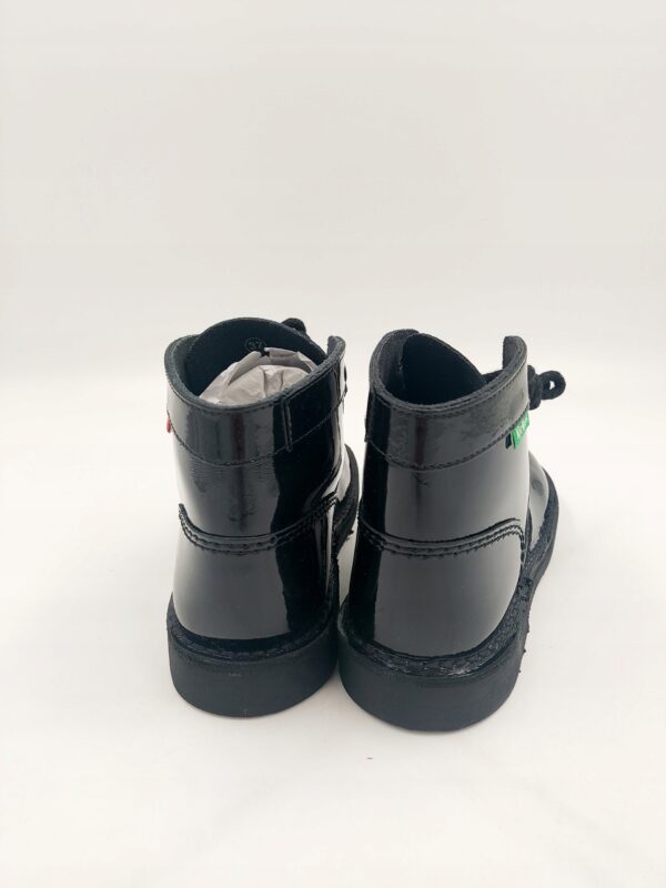 Boy's Girls Kickers Kick Hi Zip Patent R.37/36 KI97P