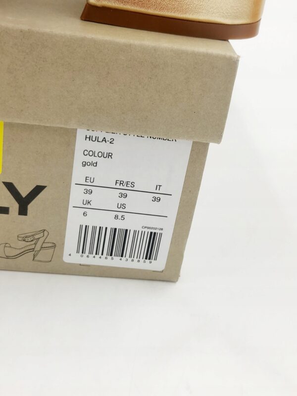 Damskie sandały na obcasie złote ONLY R.39 ON73D