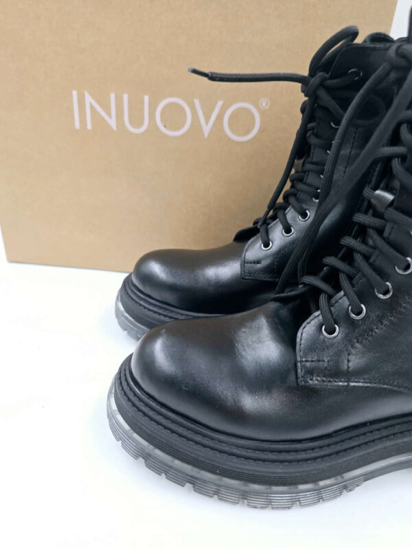 INUOVO skórzane botki damskie czarne R.36 IN54