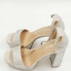 Sandały na obcasie srebrne Steve Madden R.41 ST4S