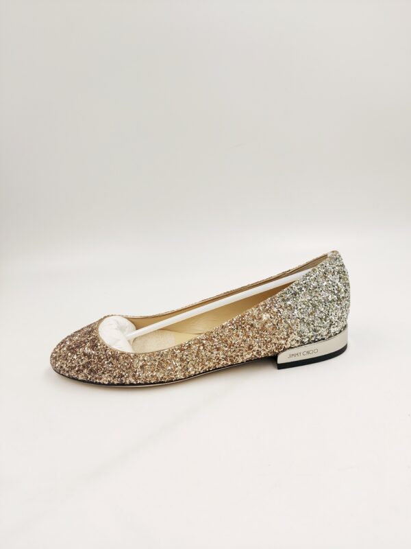 Jimmy Choo damskie balerinki brokatowe R.35 JI91P