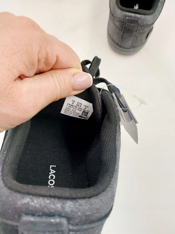 LACOSTE Sneakersy metaliczne suede R,35,5 LA92L