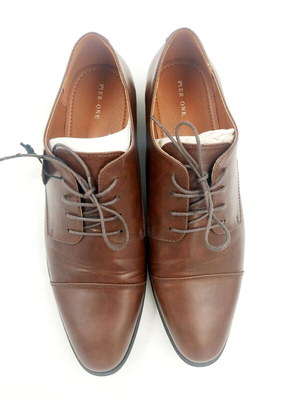 Męskie półbuty eleganckie brązowe R.48 PI12S