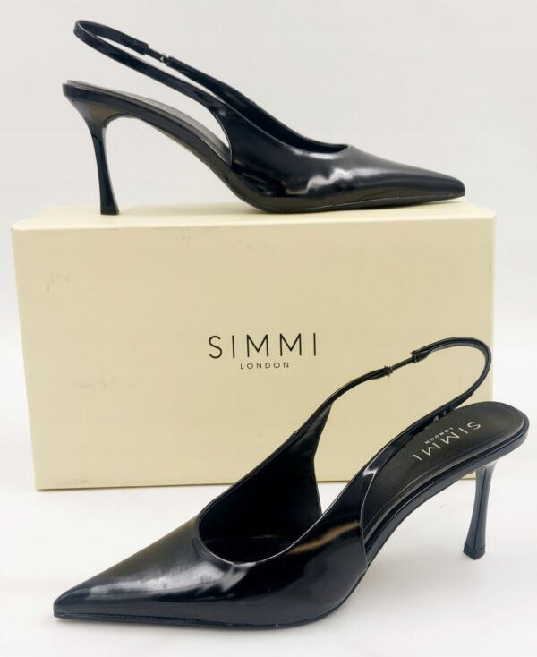 SIMMI London damskie czółenka czarne na obcasie R.39 SI63E
