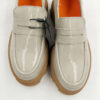 Mokasyny BIANCO Loafersy skórzane szare R.36 BI8M