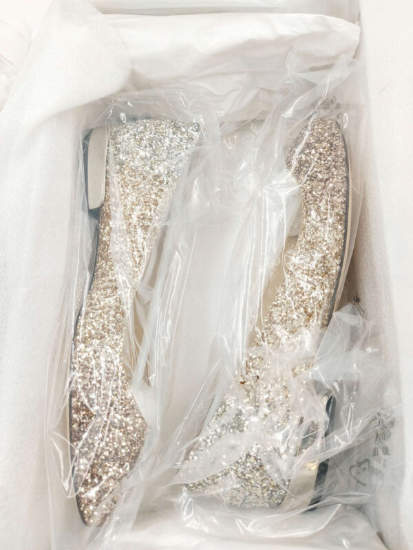 Jimmy Choo damskie balerinki brokatowe R.35 JI91P