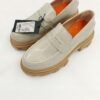 Mokasyny BIANCO Loafersy skórzane szare R.36 BI8M