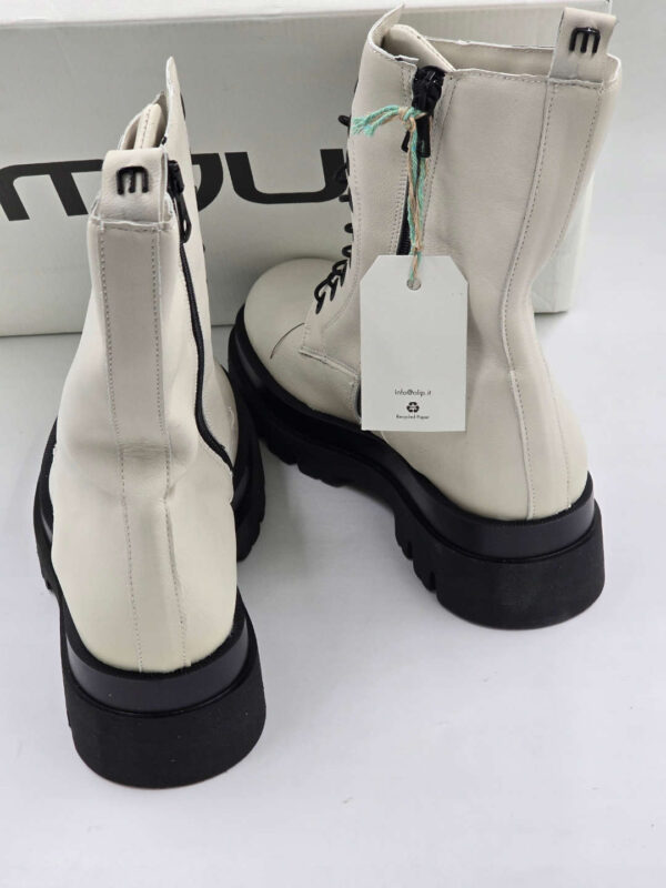Damskie buty botki ze skóry naturalnej białe MJUS R.40 MJ12W
