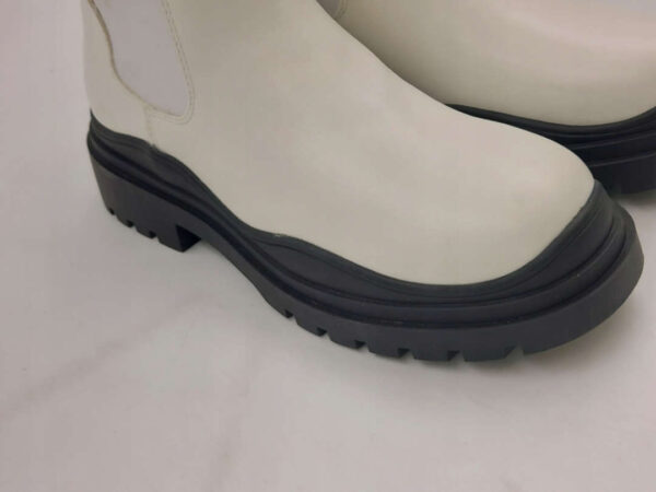 DeeZee botki białe na platformie R.40 DE43S