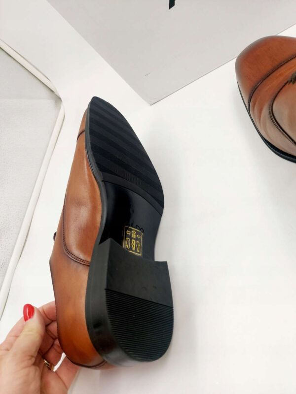 Półbuty męskie eleganckie ALDO brązowe R.39 AL93S