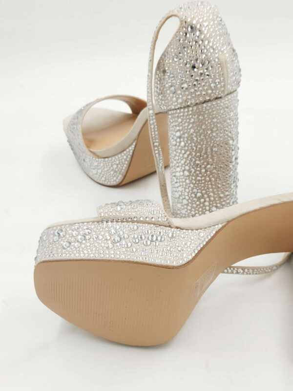 Sandały na obcasie srebrne Steve Madden R.41 ST4S