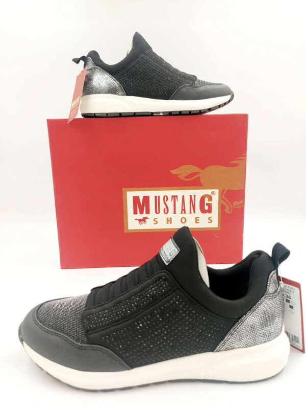 Buty damskie Sneakersy czarne Mustang R,36 MU62S