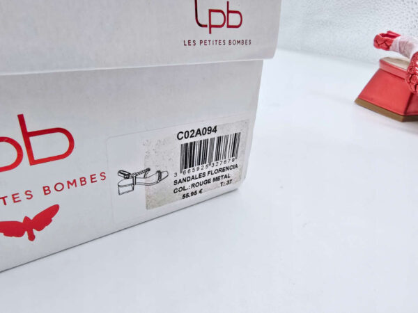Damskie sandały na małym obcasie metaliczne LPB Les Petites R.37 LP95
